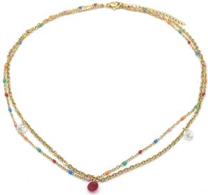 Steel Necklace Layered