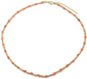 Steel Necklace Orange