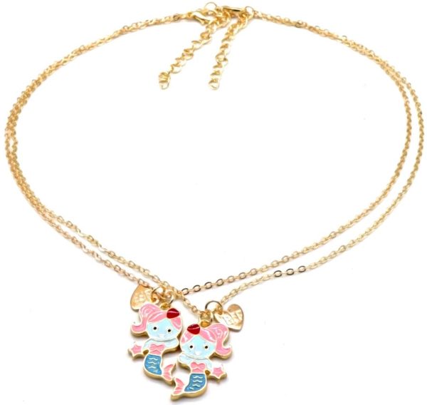 Friendship Necklace Set for Kids 2pcs