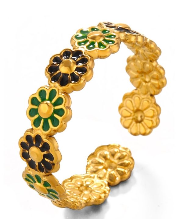 Steel Ring Adjustable Flowers