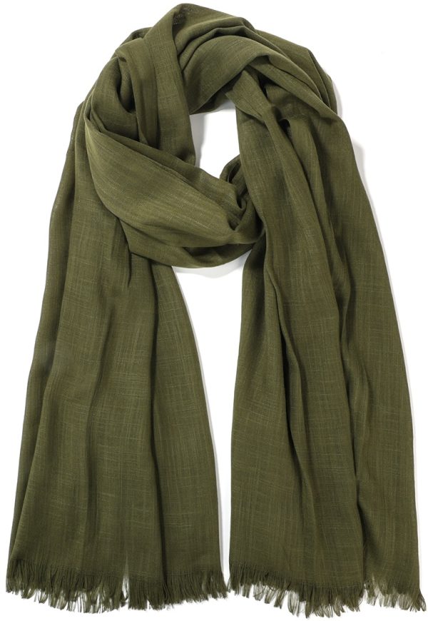 Soft Summer Scarf 180x70cm Green