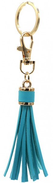 Keychain PU Tassel 8cm Blue