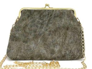 PU Clutch 20x16cm Grey