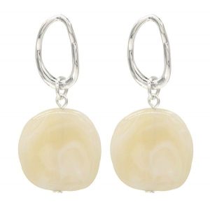 Earrings 4x2cm Silver