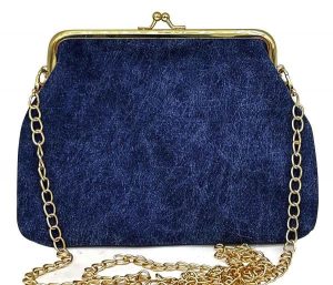PU Clutch 20x16cm Blue