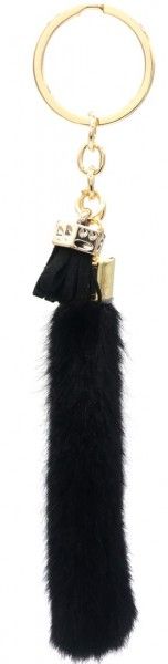 Keychain PU Tassel 8cm Black