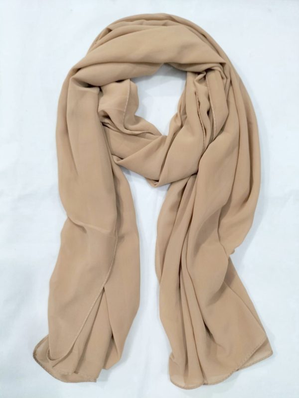 Scarf Tassels and Coins 180x70cm Brown